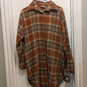ADORA Warm Plaid Shirt Jacket